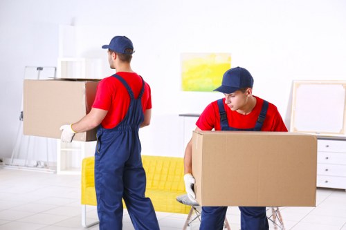 Removal van ready for a local move in Burntoak