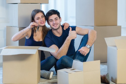 Professional movers handling residential removals in Burntoak