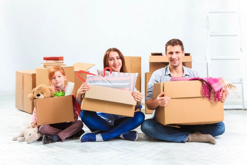 Removal team preparing a local move in Burntoak