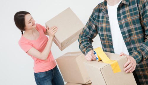 Careful handling of bulky items during a Burntoak removal