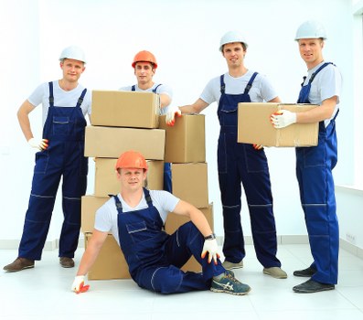 Local removals van positioned for a residential move in Burntoak