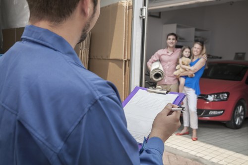 Truck loading for a Burntoak move with boxes and furniture