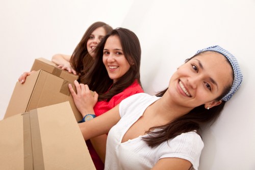 Professional man and van Burntoak transportation of furniture and business goods